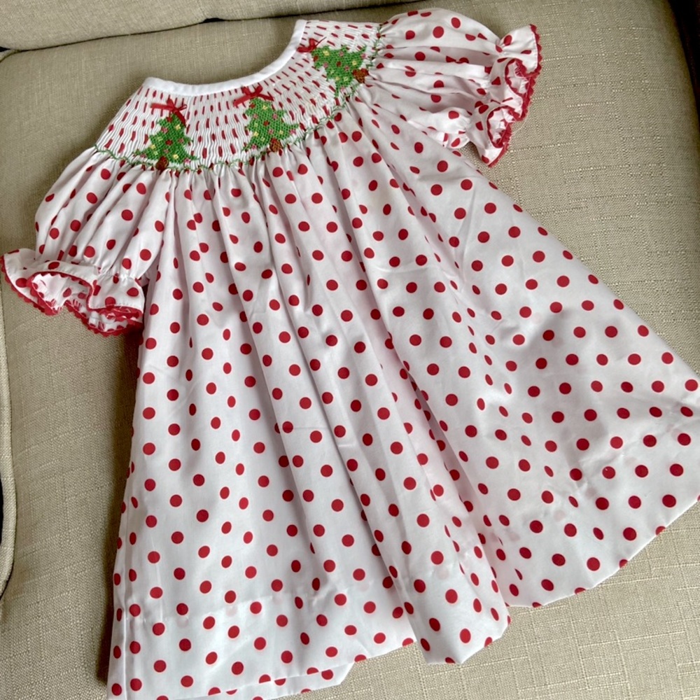 Smocked Christmas Dress